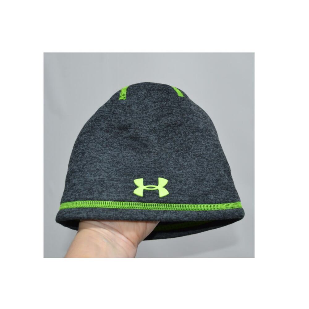 Under Armour Storm Gray & Green Youth Skull Cap